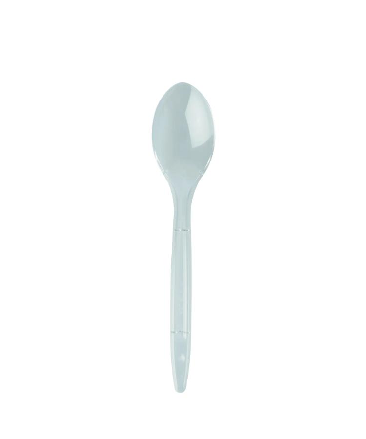 Łyżka transparent 18cm 50szt PS REUSE